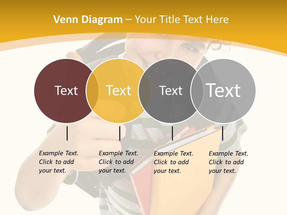 High White Child PowerPoint Template
