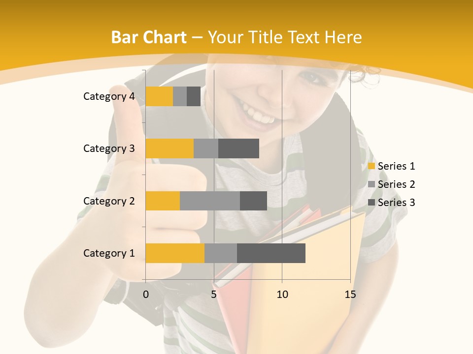 High White Child PowerPoint Template