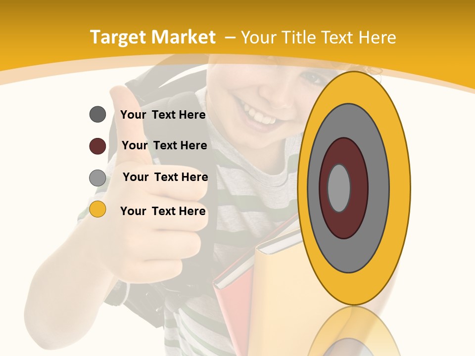 High White Child PowerPoint Template