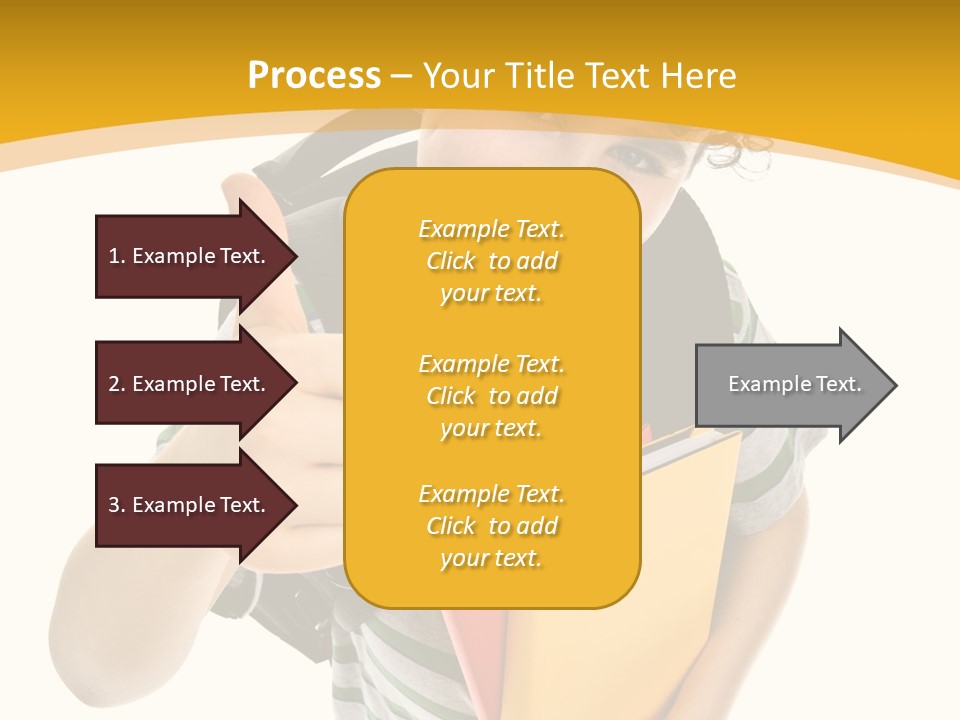 High White Child PowerPoint Template