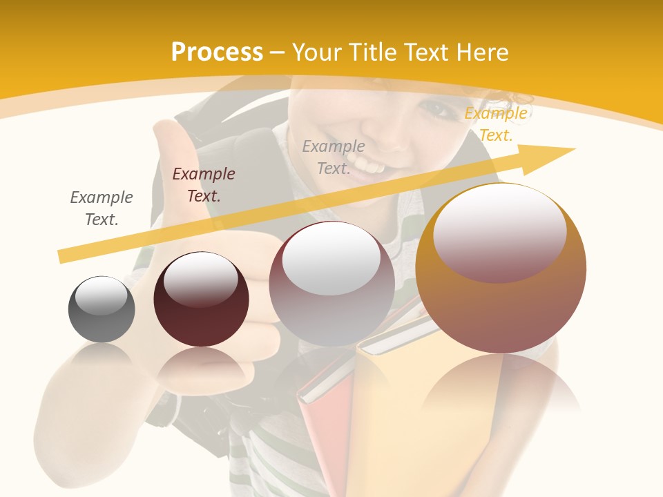 High White Child PowerPoint Template