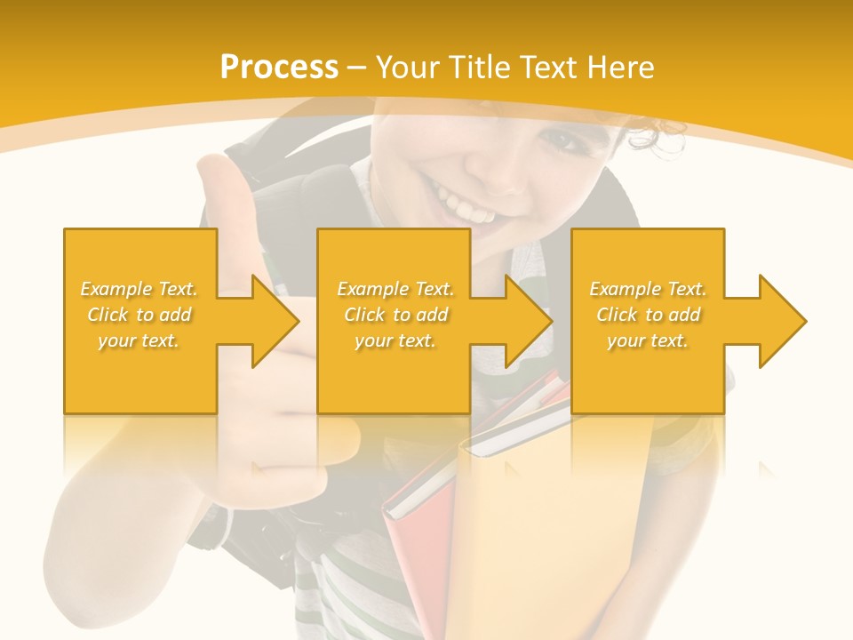High White Child PowerPoint Template