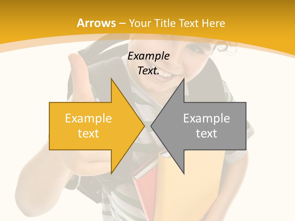 High White Child PowerPoint Template