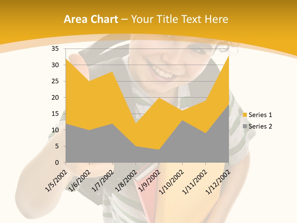 High White Child PowerPoint Template