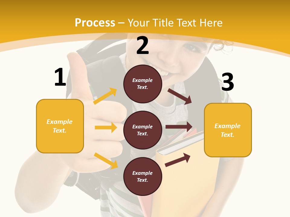 High White Child PowerPoint Template