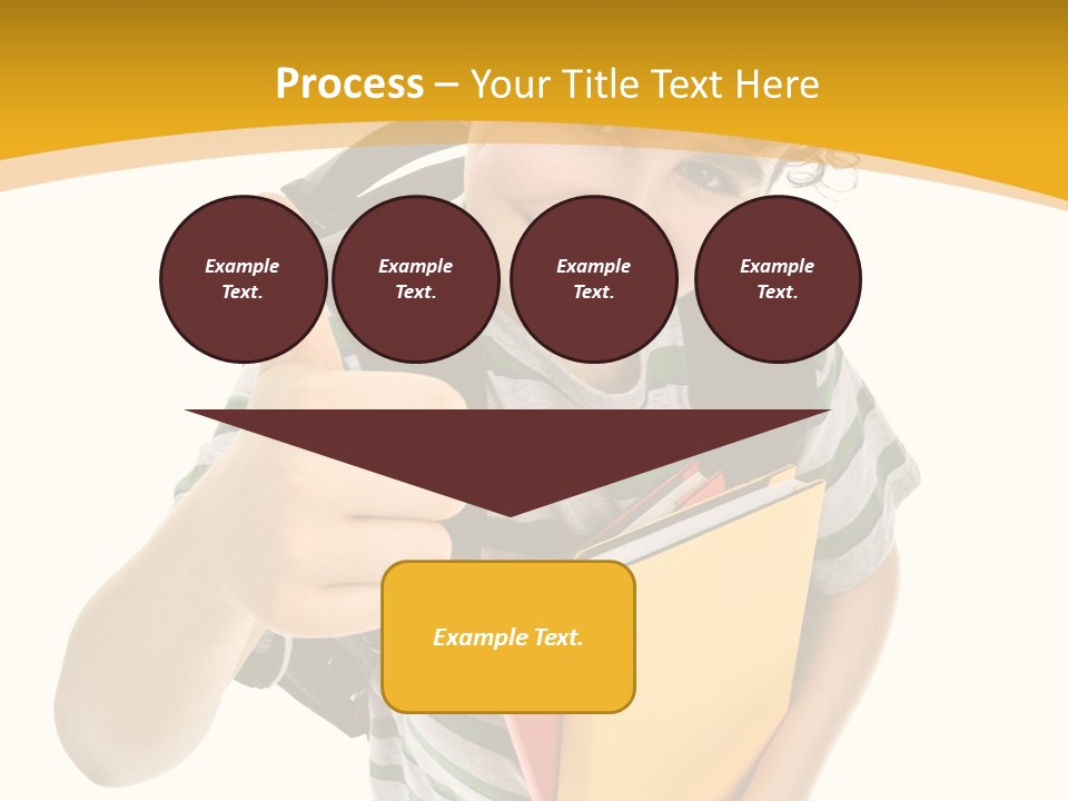 High White Child PowerPoint Template