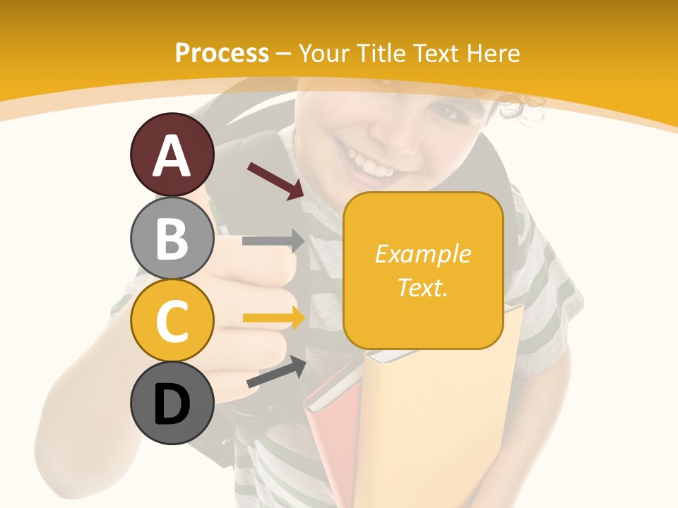 High White Child PowerPoint Template