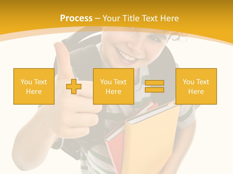 High White Child PowerPoint Template