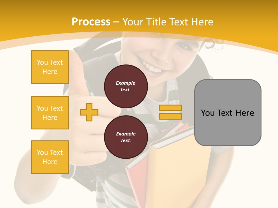 High White Child PowerPoint Template