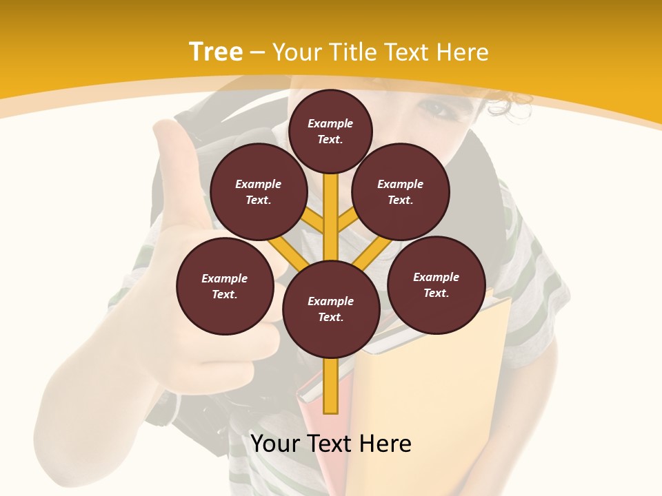 High White Child PowerPoint Template