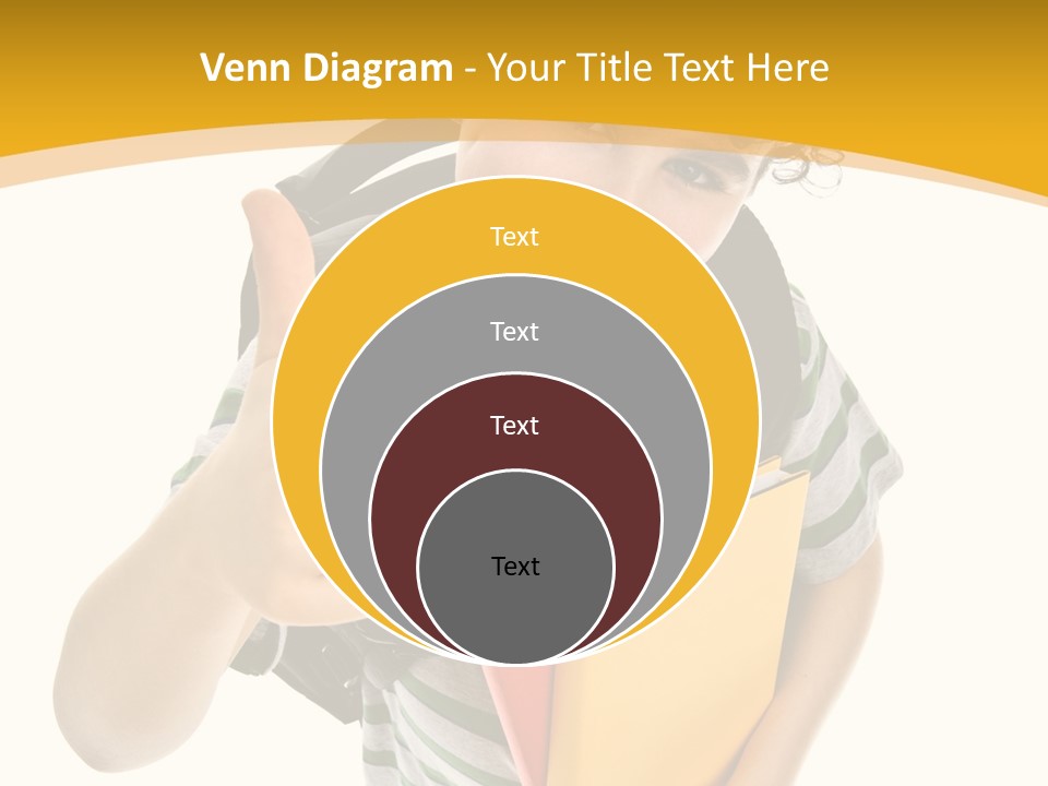 High White Child PowerPoint Template