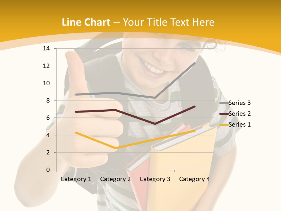 High White Child PowerPoint Template