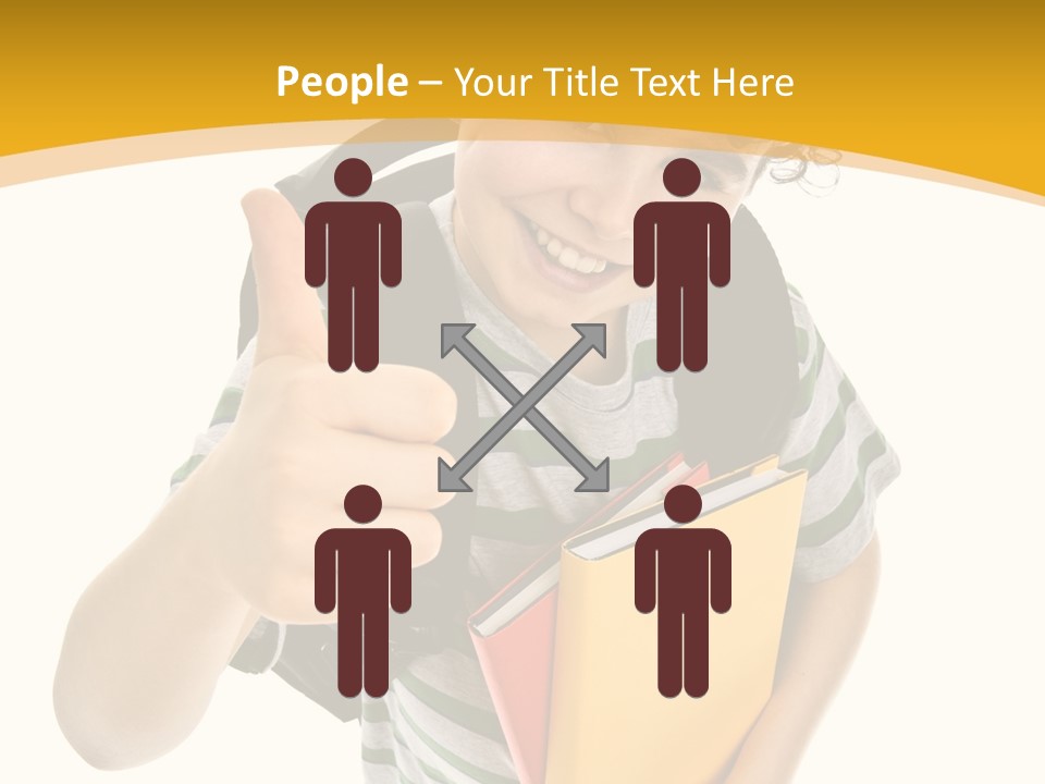 High White Child PowerPoint Template