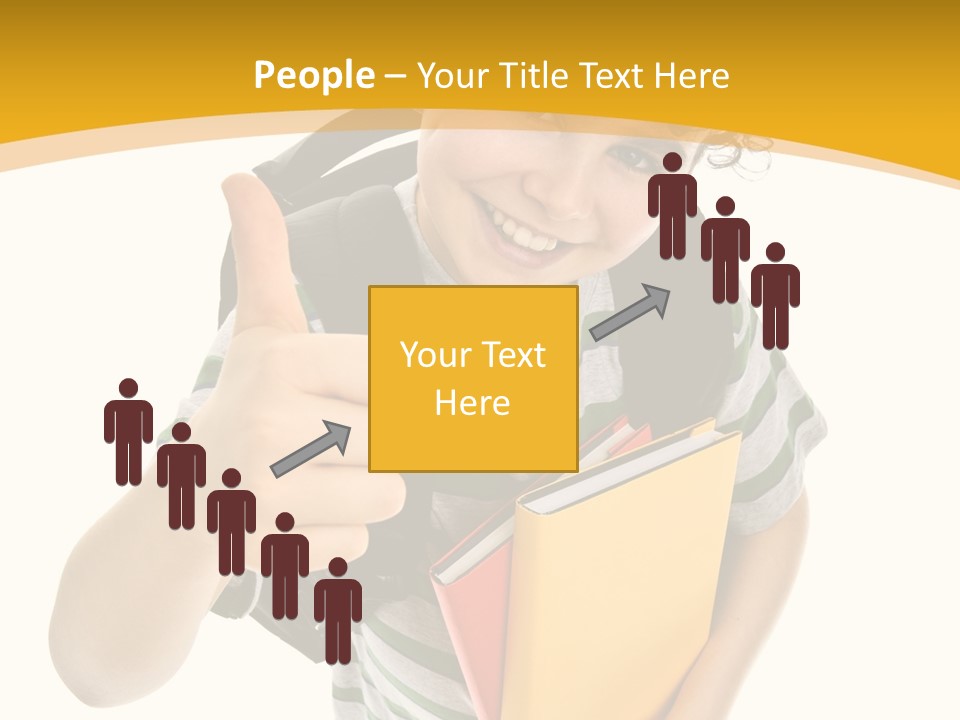 High White Child PowerPoint Template