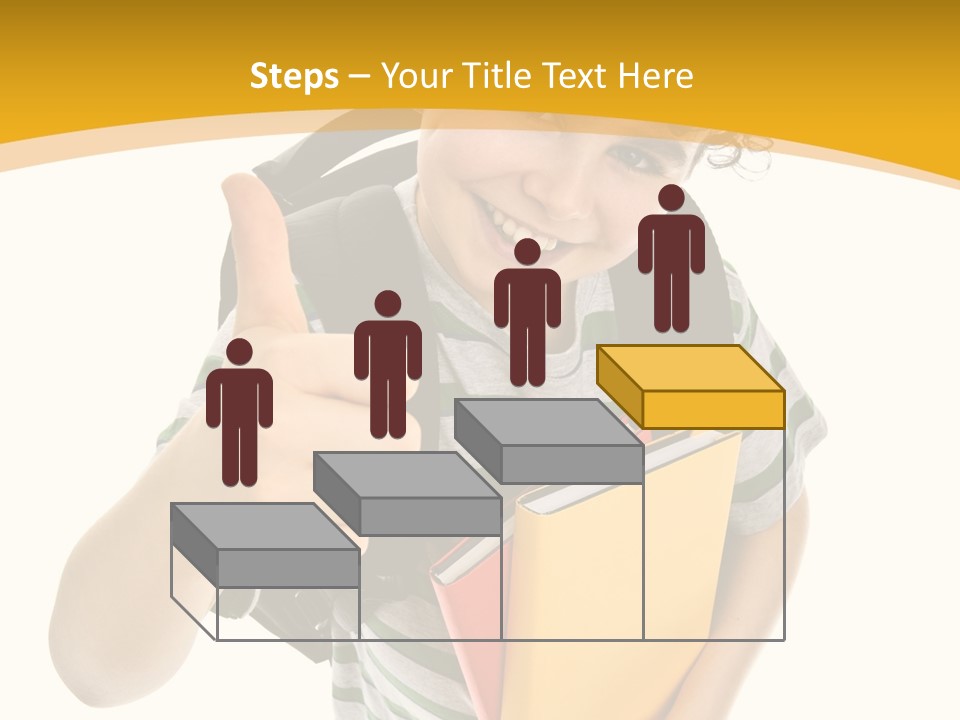 High White Child PowerPoint Template