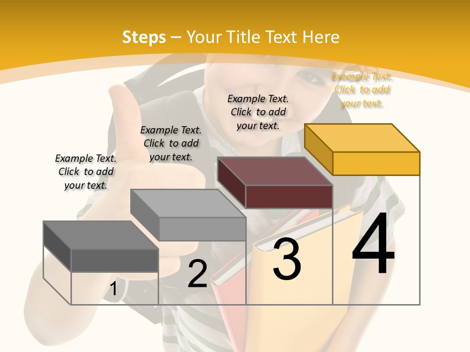 High White Child PowerPoint Template