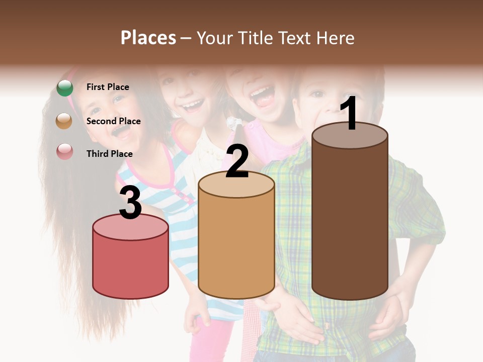 Friendship Beautiful Childhood PowerPoint Template