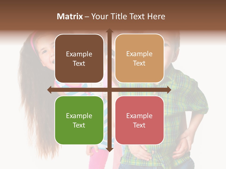 Friendship Beautiful Childhood PowerPoint Template