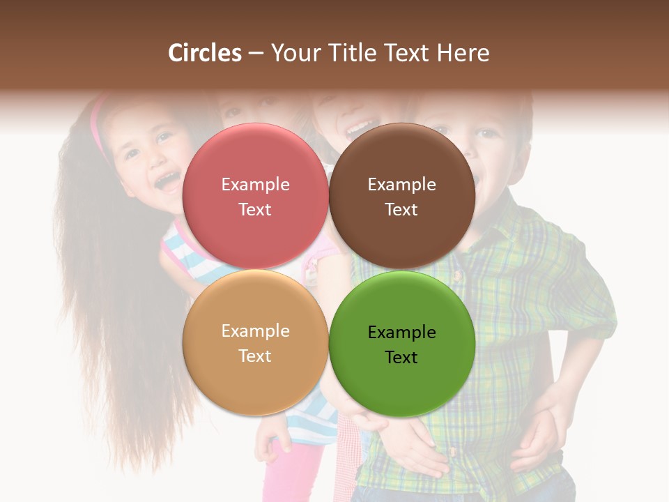 Friendship Beautiful Childhood PowerPoint Template