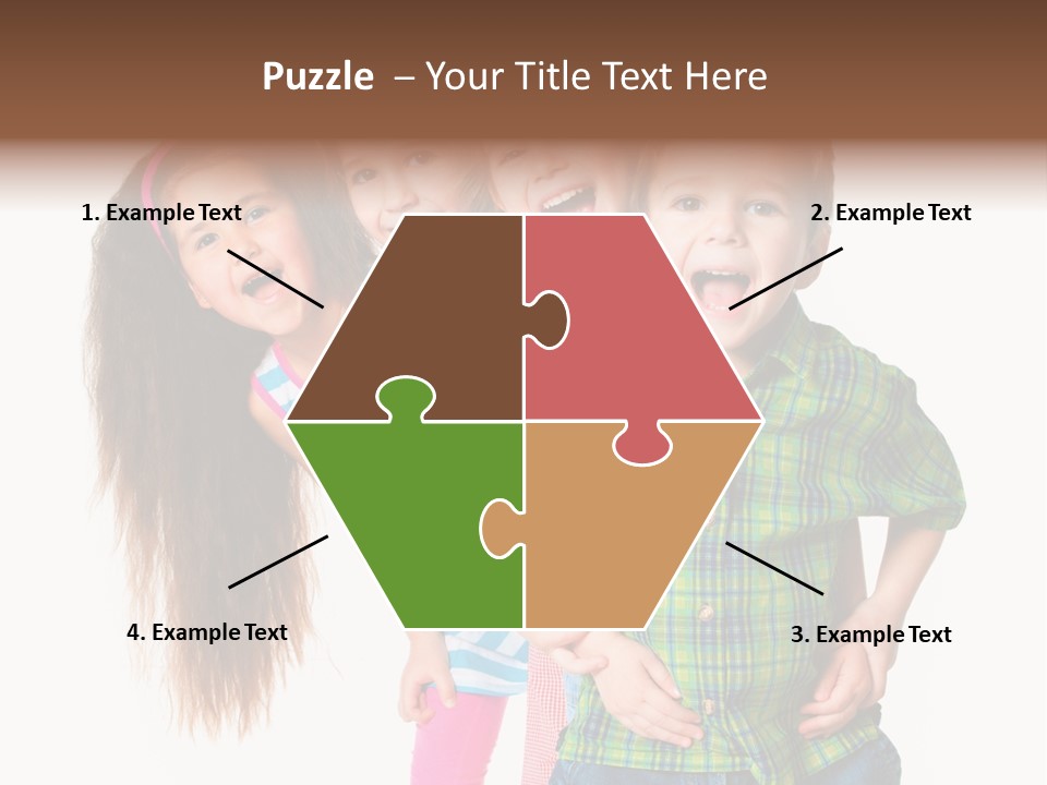 Friendship Beautiful Childhood PowerPoint Template