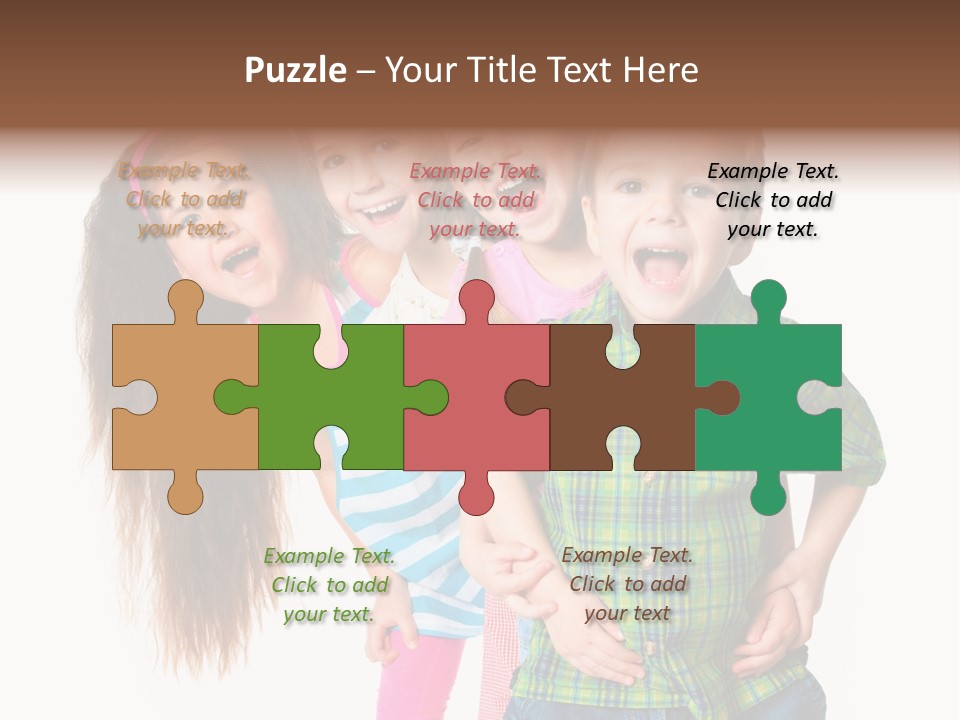 Friendship Beautiful Childhood PowerPoint Template