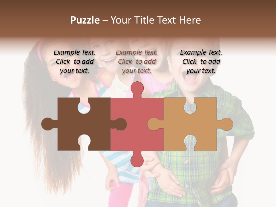 Friendship Beautiful Childhood PowerPoint Template