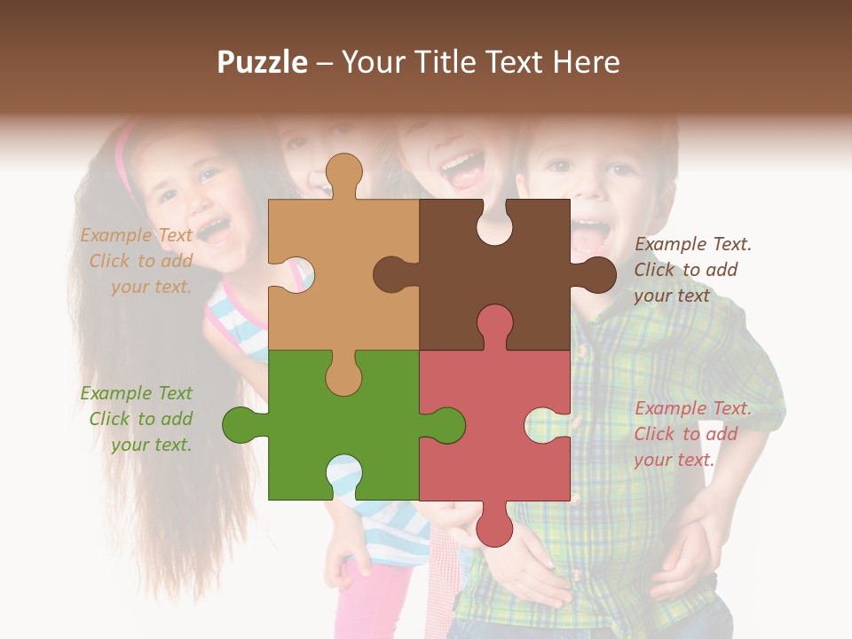 Friendship Beautiful Childhood PowerPoint Template