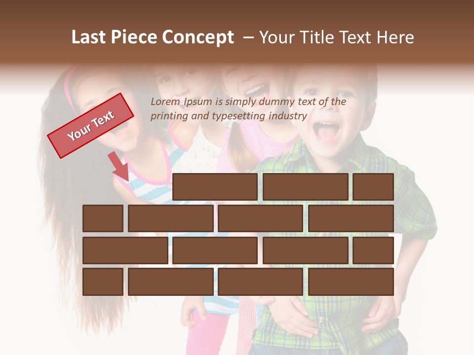 Friendship Beautiful Childhood PowerPoint Template