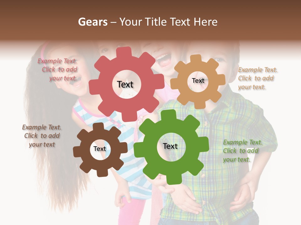 Friendship Beautiful Childhood PowerPoint Template