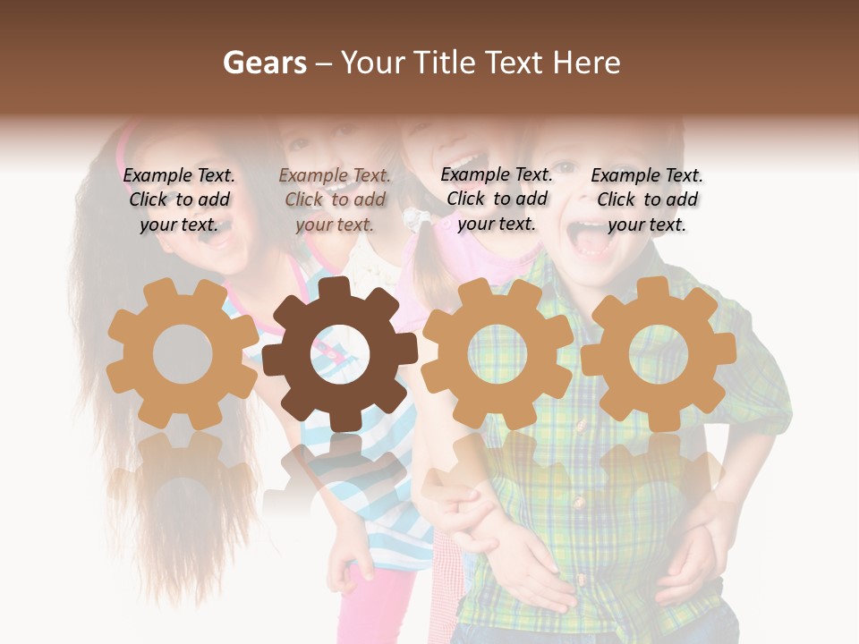Friendship Beautiful Childhood PowerPoint Template