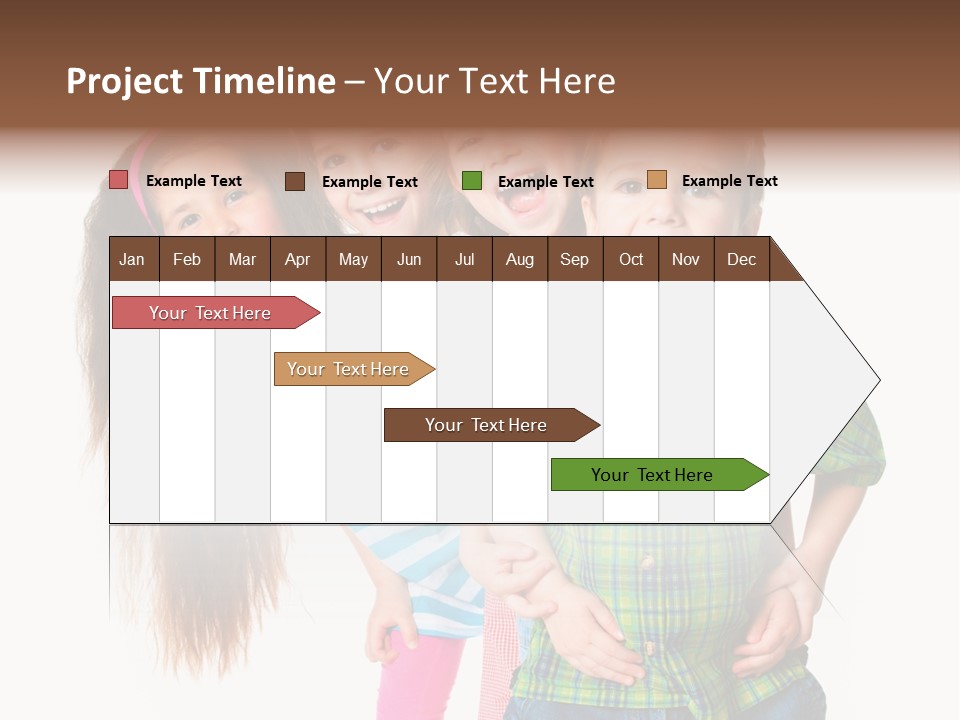 Friendship Beautiful Childhood PowerPoint Template