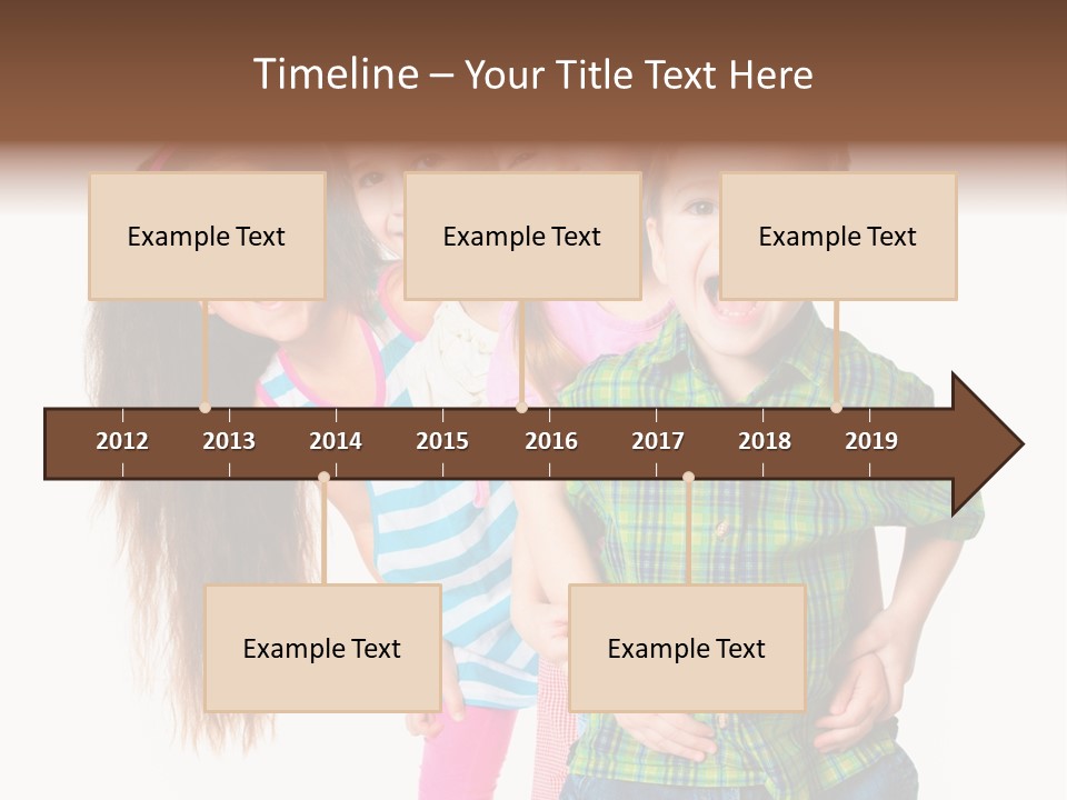 Friendship Beautiful Childhood PowerPoint Template