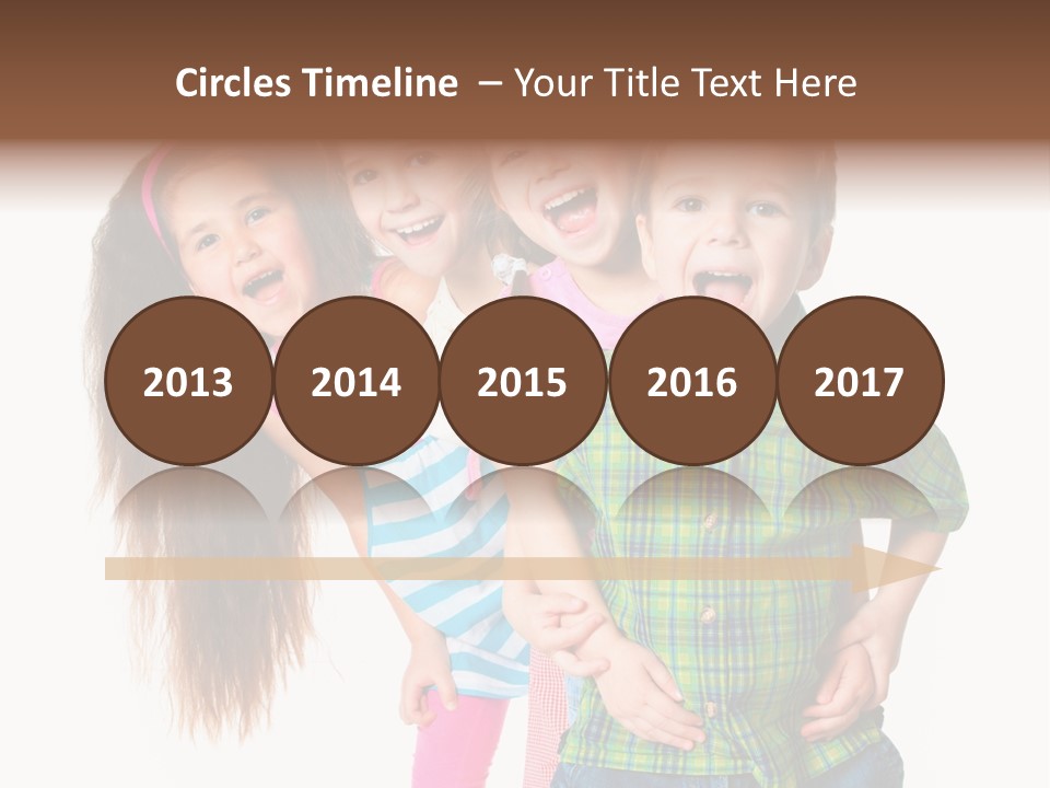 Friendship Beautiful Childhood PowerPoint Template