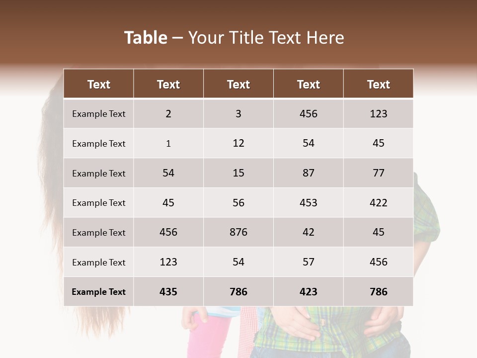 Friendship Beautiful Childhood PowerPoint Template