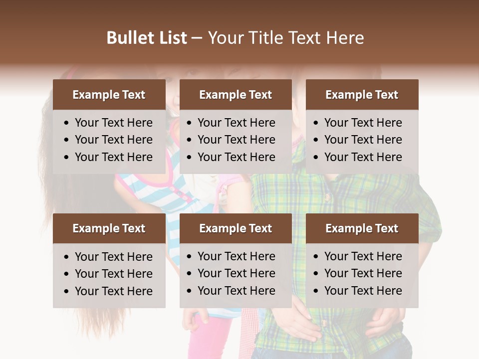 Friendship Beautiful Childhood PowerPoint Template