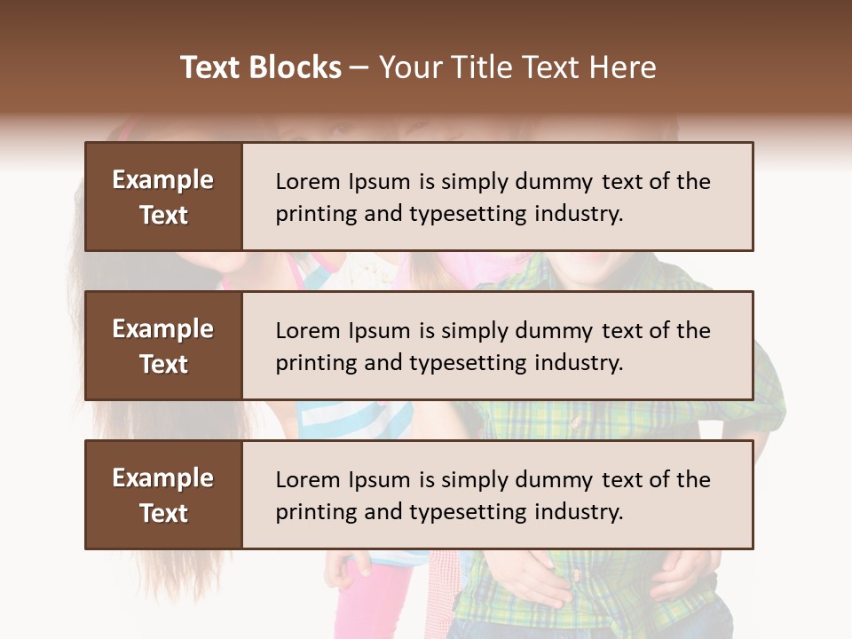 Friendship Beautiful Childhood PowerPoint Template