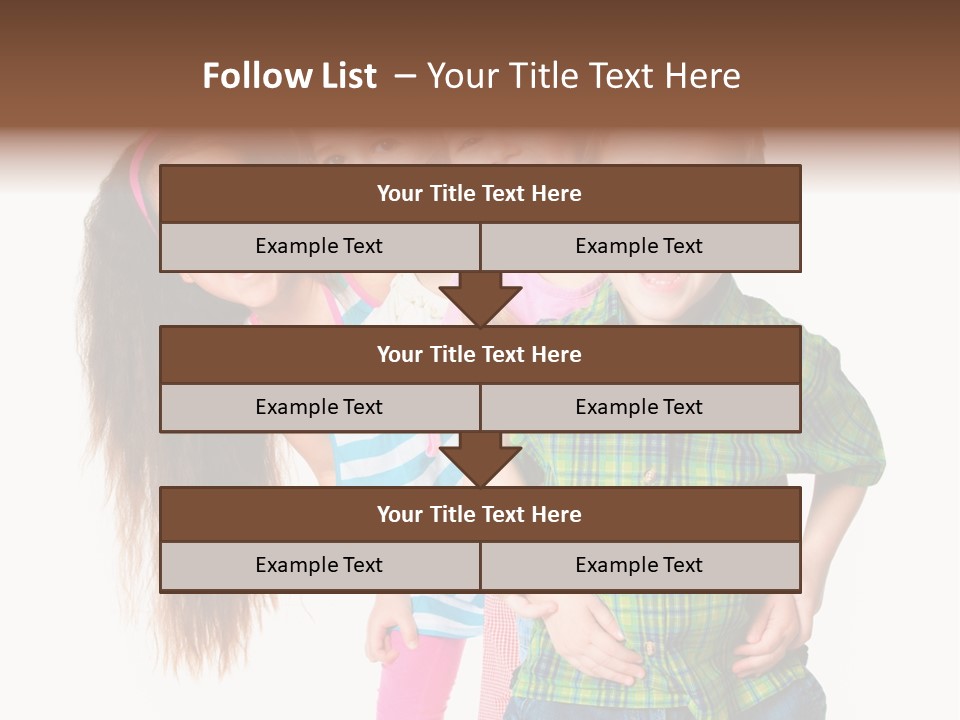 Friendship Beautiful Childhood PowerPoint Template