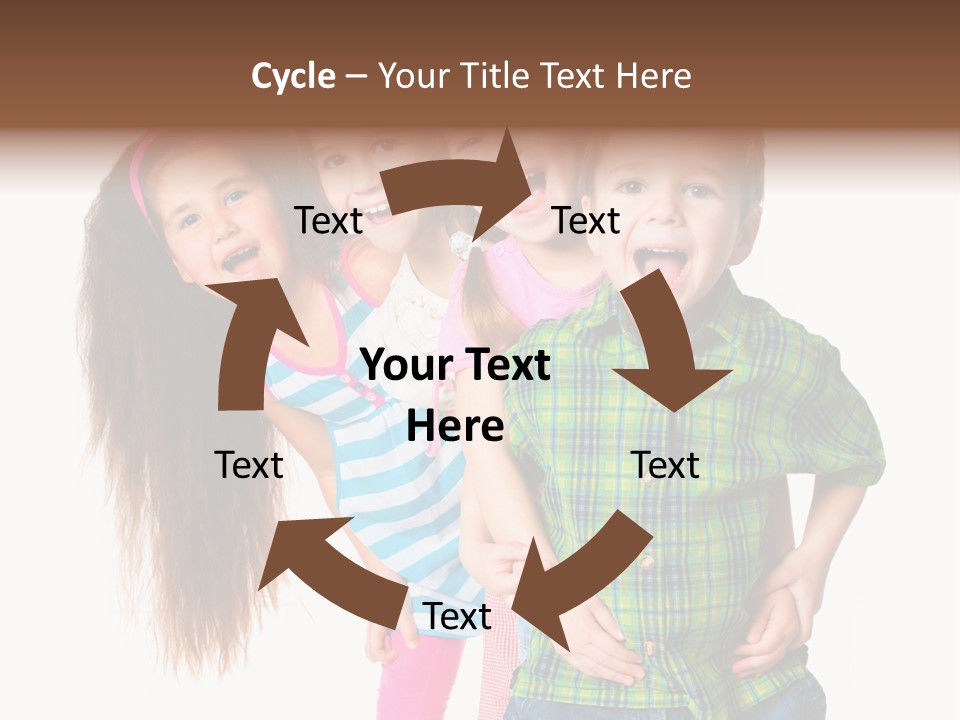 Friendship Beautiful Childhood PowerPoint Template