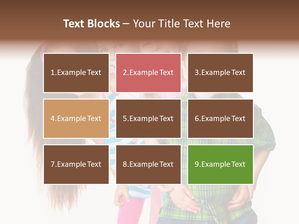 Friendship Beautiful Childhood PowerPoint Template