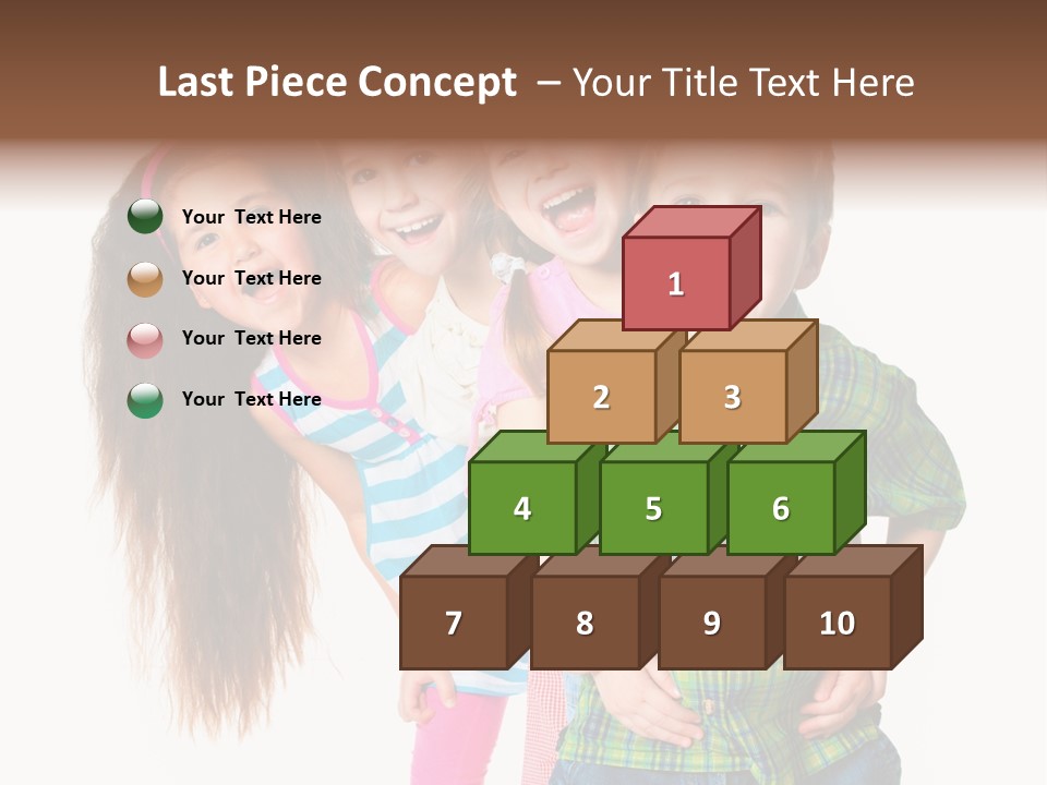 Friendship Beautiful Childhood PowerPoint Template