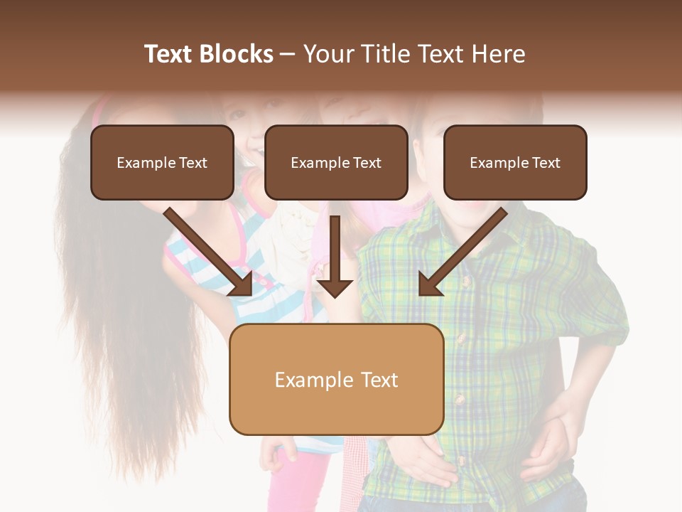 Friendship Beautiful Childhood PowerPoint Template