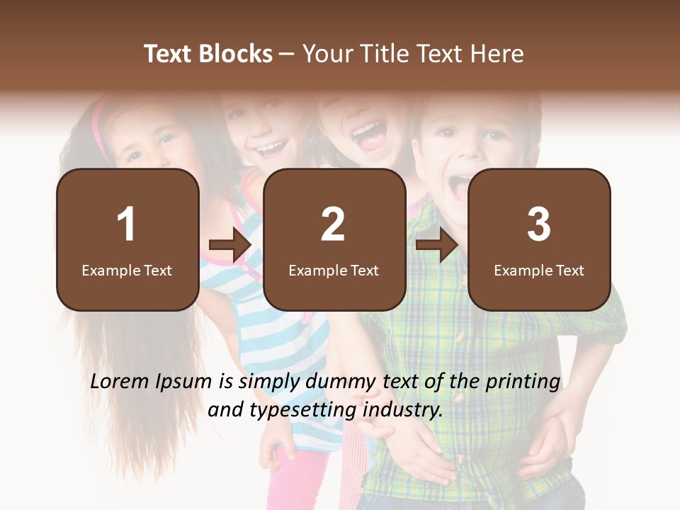 Friendship Beautiful Childhood PowerPoint Template