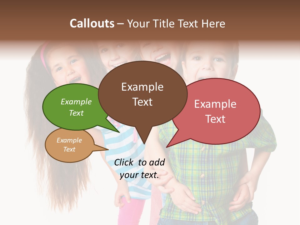 Friendship Beautiful Childhood PowerPoint Template