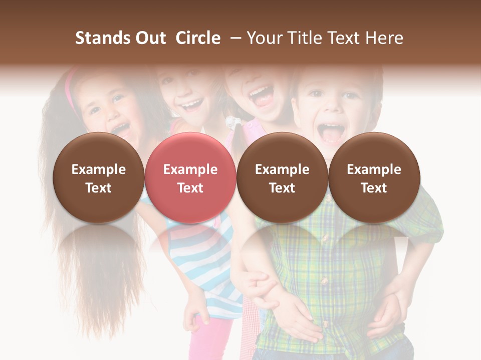 Friendship Beautiful Childhood PowerPoint Template
