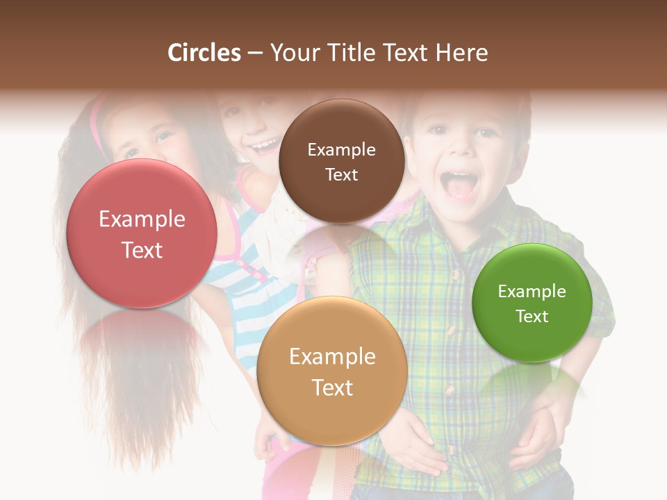 Friendship Beautiful Childhood PowerPoint Template