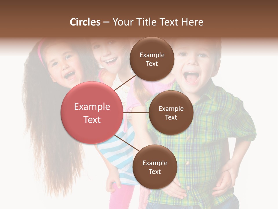 Friendship Beautiful Childhood PowerPoint Template