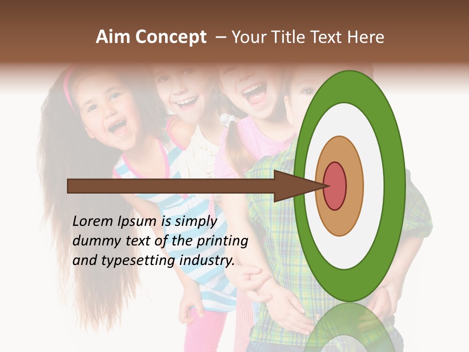 Friendship Beautiful Childhood PowerPoint Template