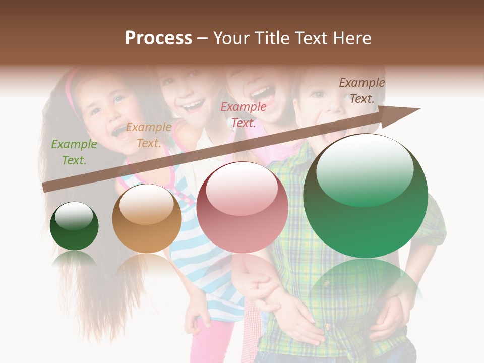 Friendship Beautiful Childhood PowerPoint Template