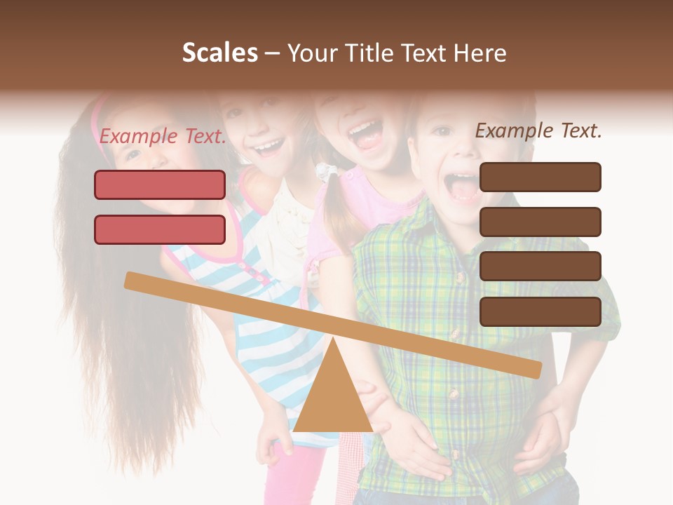 Friendship Beautiful Childhood PowerPoint Template