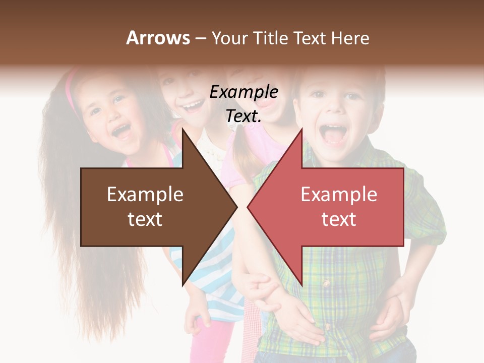 Friendship Beautiful Childhood PowerPoint Template